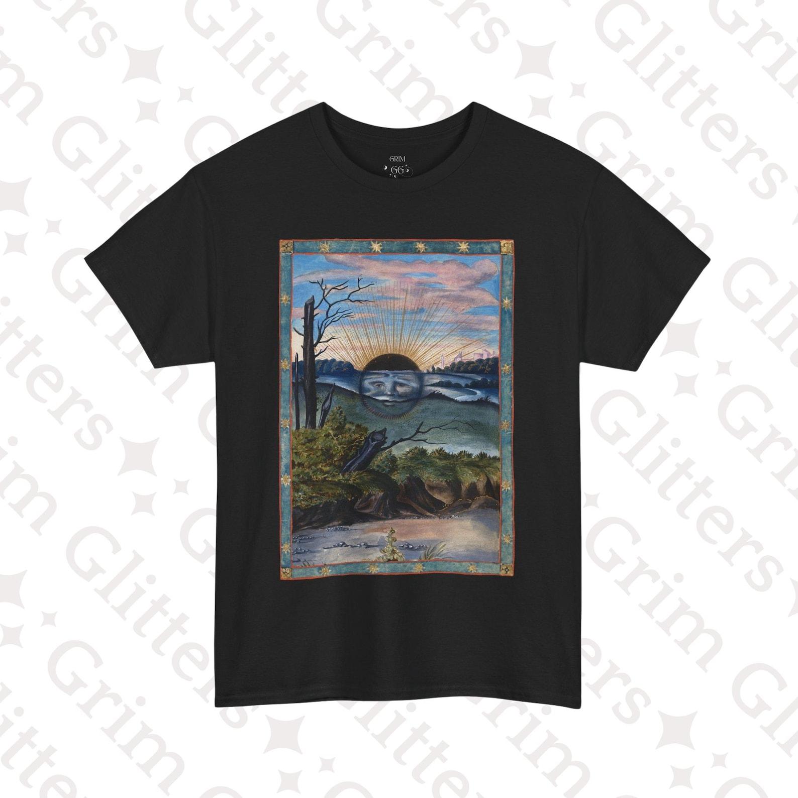 Black Sun T-Shirt: Alchemical Symbolism, Esoteric Hermetic Tee 4XL
