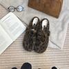 Casual small lazy person heightening cotton drag 2025 Internet celebrity new non-slip skirt versatile fluffy slippers women