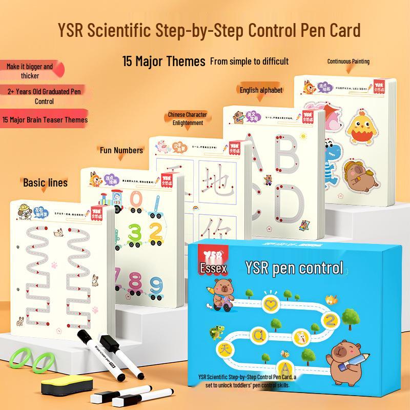 Erasable Pen Control & Concentration Training Toy for Kindergarten - Boosts Logical Thinking & Early Education Fun
