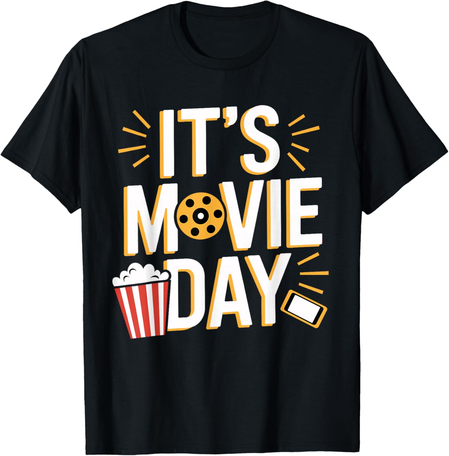 It s Movie Day Apparel for Film Buff | Cinema Movie T-Shirt S разноцветный