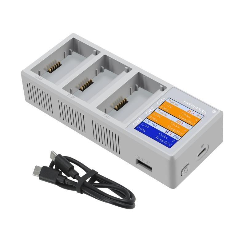

Highly Power 100W 3Way Batteries Charging Station With LCD Display Compatible for Mini5/4/3Pro Drones Batteries Charging Station 1