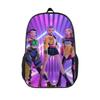 K‑POP Witch‑Hunting Girl Group Student Backpack, Unisex Cartoon Rucksack, Lightweight Casual Zipper Travel Bag, Laptop Outdoor Backpack