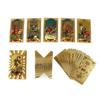 Mazzo di Tarocchi Bianco Edizione da Collezione: Set Completo Foglia Oro, Materiale PET, Nuove Carte dei Tarocchi.