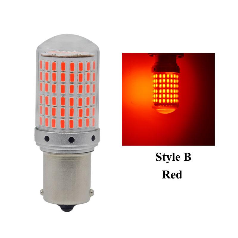 RXZ 1pc CanBus p21w py21w T20 LED W21W W21/5W 7440 T443 led S25 1156 BA15S BAU15S Bulbs 3014 144smd car Turn Signal Lights