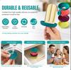 Set of 4 Silicone Ice Cream Holders Conical Holders with a Drip-proof Design Nonstick Drip Handle Food Grade Popsicle Stand