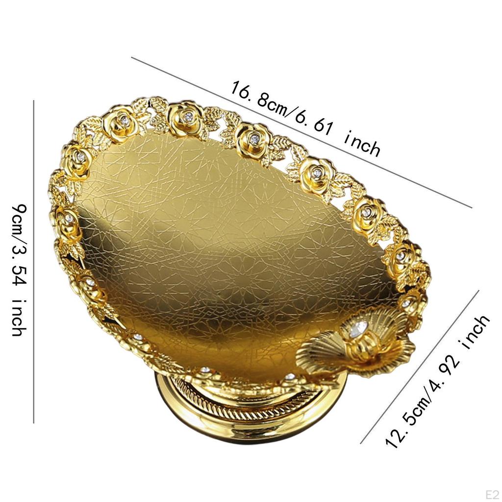 -Plate, Fruit Plate, Cosmetic Storage, Cupcake Serving Coffee Tea Tray for Party,