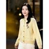 Basic House Women's Hollow-Knit Button-Down Cardigan
