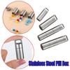 Stainless Steel Pill Bottle Travel Medicine Container Waterproof Portable Pill Organizer Small Box Elderly First Aid Emergency