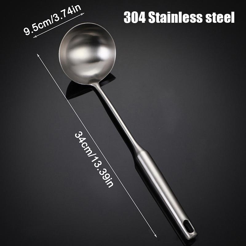 Hot Sale 304/201 Stainless Steel Spatula And Spoon Heat Insulation Hollow Handle Cookware Kitchen Utensil For Family
