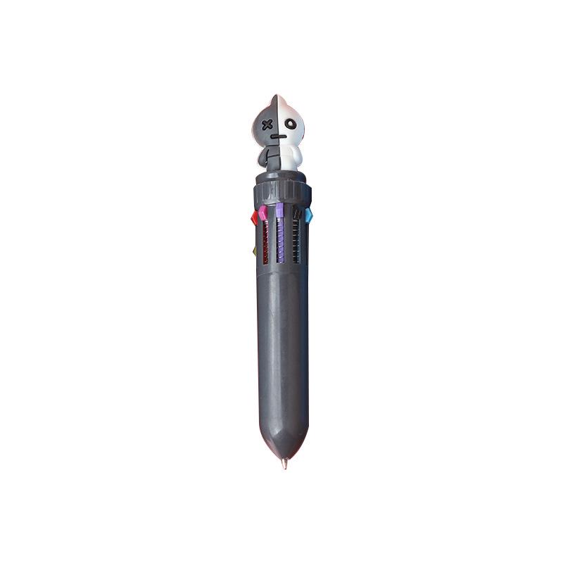 Multicolor Cartoon Silicone Ballpoint Pen for Journaling and Students