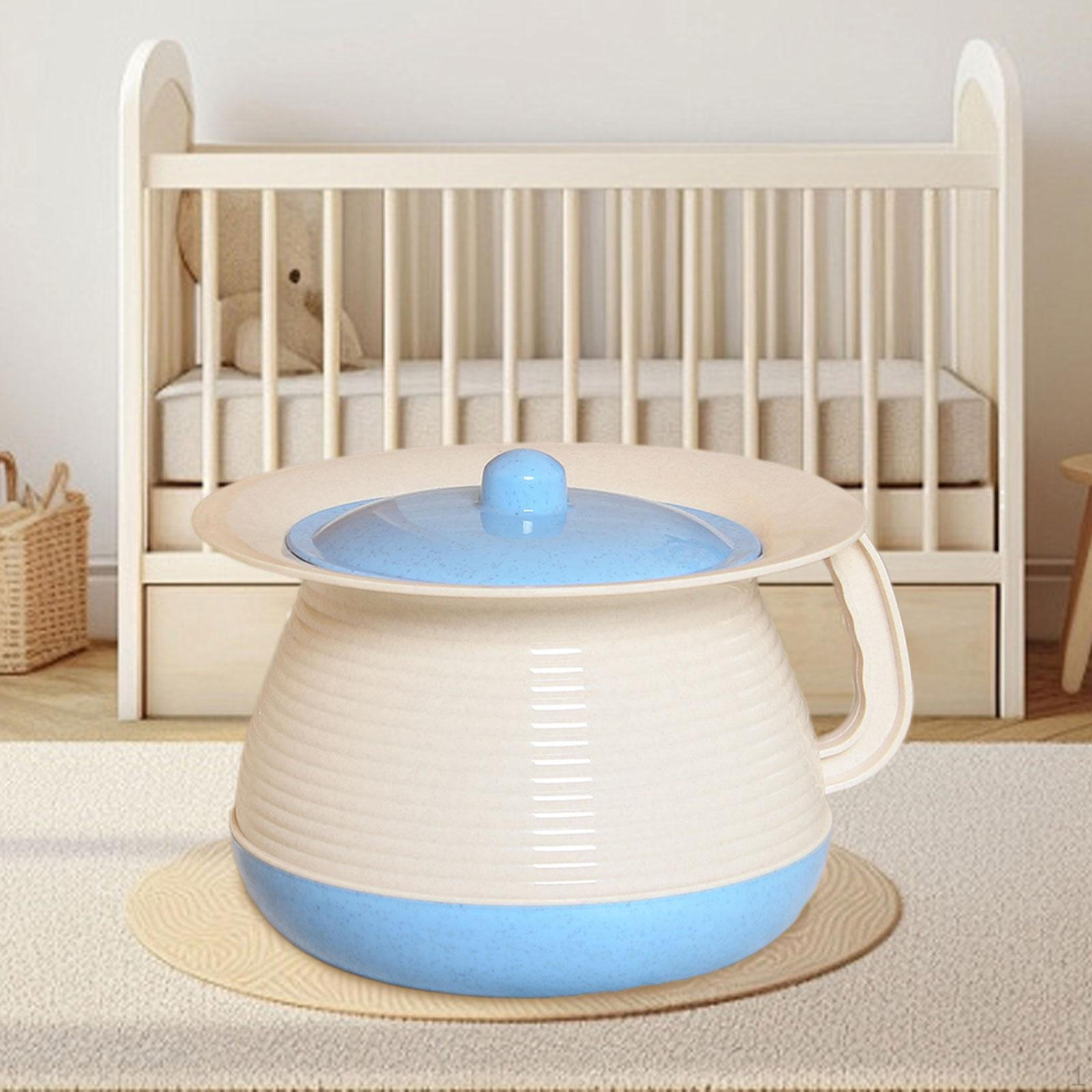 

Ночной горшок с крышкой, портативный для взрослых и детей синий