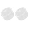2pcs 1:12 Dollhouse Candy Tin Transparent Miniature Candy Containers for Dollhouse Accessories