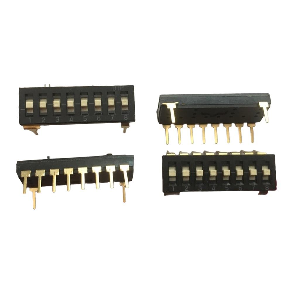 5Pcs 8-bit DIP Switches 3-position Piano Key Type Switches 2.54mm Pitch Circuit Breakers And Isolating Switches