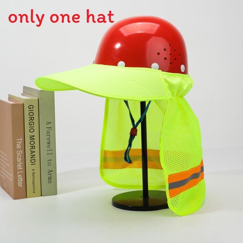 

Sunscreen Sunshade Reflective Safety Helmet With Mesh Design For Work Wear жёлтый