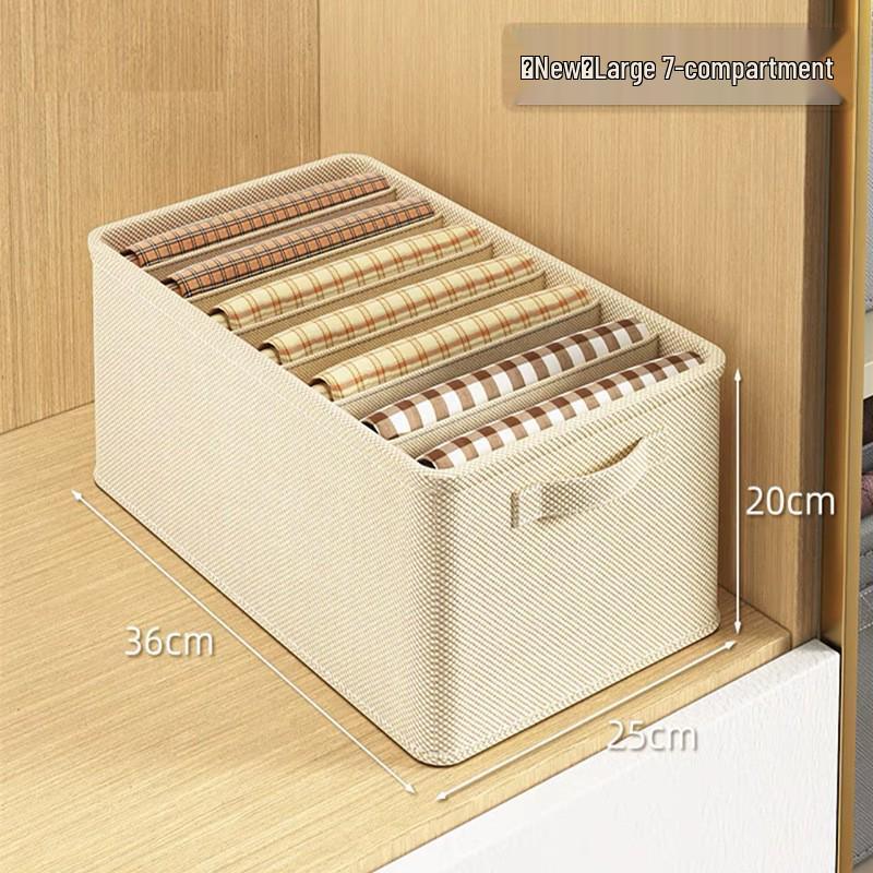 Foldable Fabric Organizer: Clothes, Underwear & Pants Storage Box for Wardrobe