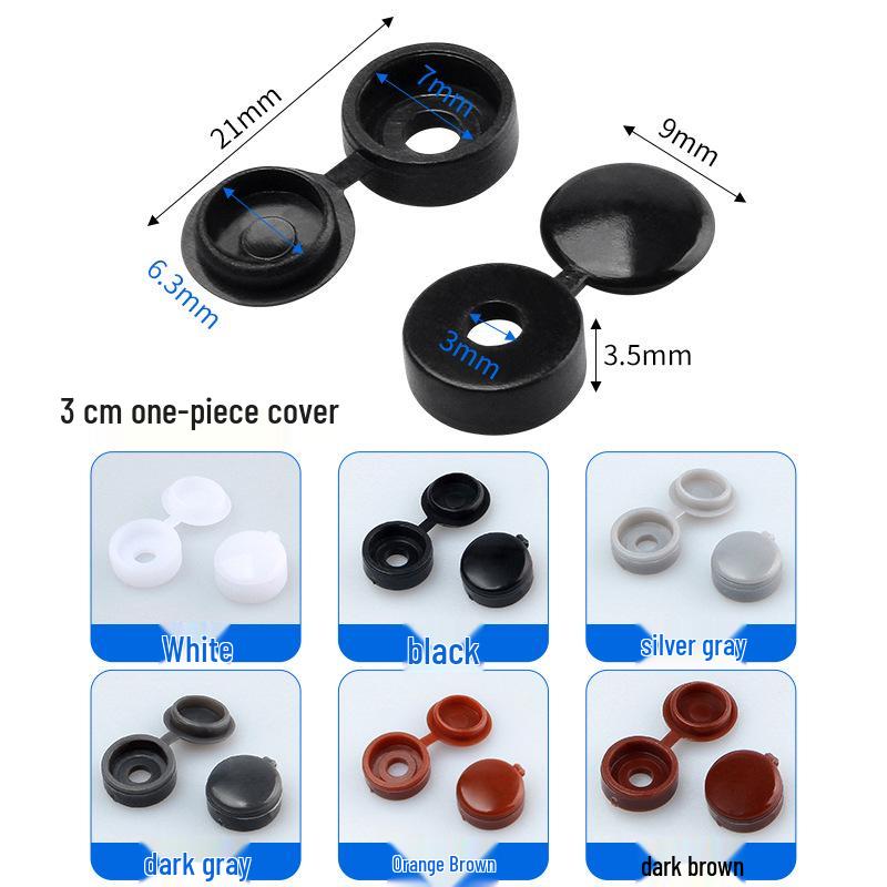 Decorative Dustproof One-Piece Screw Cap for Self-Tapping Screws