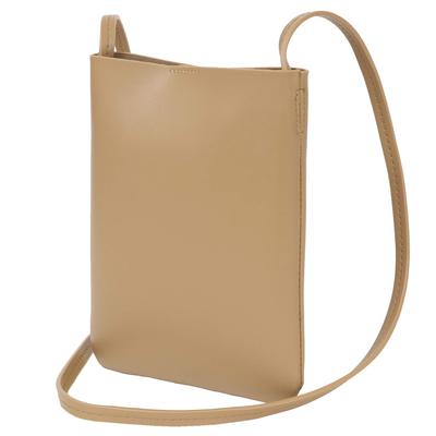 Fabram Women's Shoulder Bag, Crossbody Smartphone Pouch, Lightweight, Compact Mini Bag (Beige)