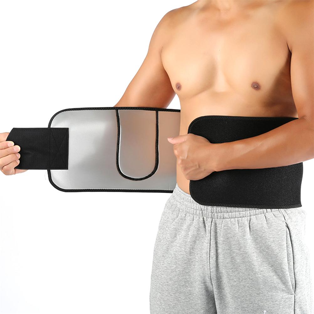 

Waist Support Waist Trimmer Belt Unisex Exercise Weight Loss Burn Shaper Gym Fitness Belt with Phone Pouch чорний