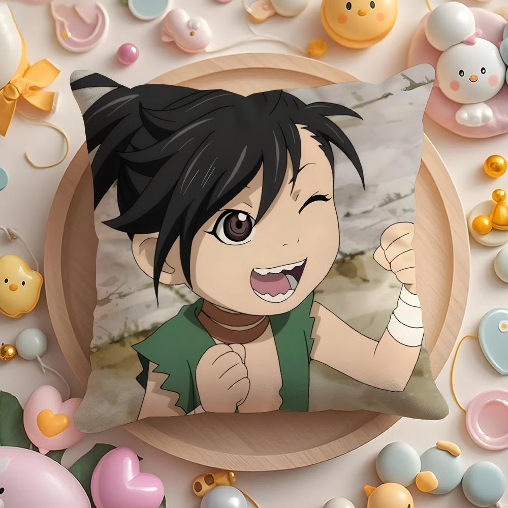 Tecknad D-Dororo Kuddfodral Hem & Bil Flerscenario Kuddfodral - Vändbart, Mjukt & Hållbart för Daglig Användning