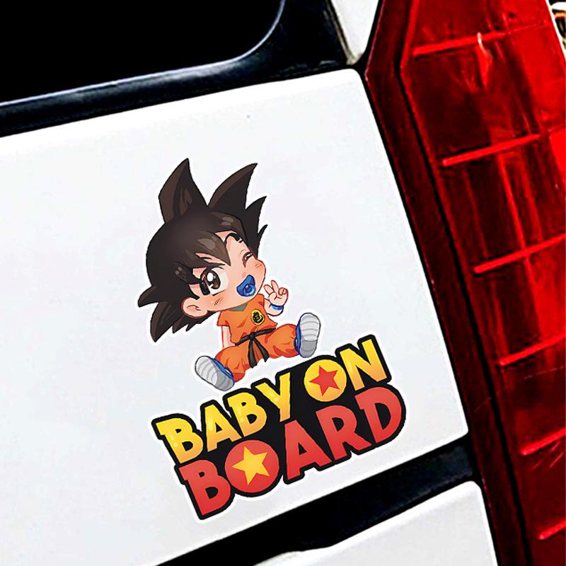 Creative Baby on Board Car Sticker - Dragon Ball's Little Goku