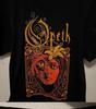 Opeth Black Cat Face Lily T-shirt