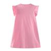 Summer New Girls' Short Sleeve Dress Embroidered Round Neck Knitted Fashion Princess Dress