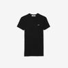 [lacoste] Women's Slim Fit Ribbed Short Sleeve T-shirt TF5538-56G031