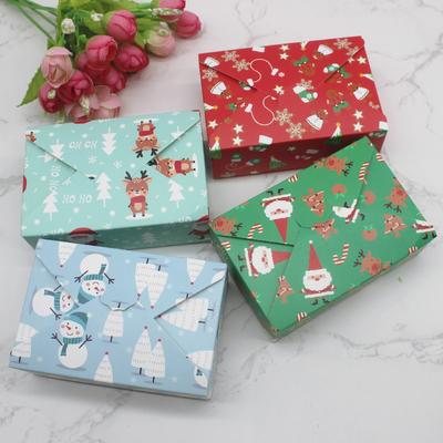 Zerong Ejewelry 10pcs Christmas Gift Package Box Paper White Jewelry Package Chocolate Party Suppiles Decoration