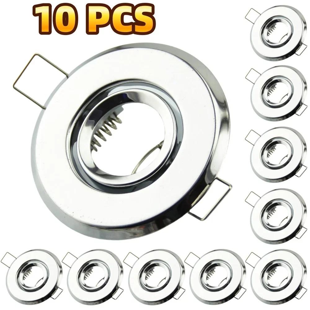 5/10 Pcs Led Ceiling Spotlight Bulbs Bracket MR11 Lampholder Recessed Lamp Fitting Round Source Lighting Indoor