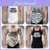Stylish Polyester Fiber Men's Vest Moisture-wicking Slim Fit Gym Tank Top For All Seasons