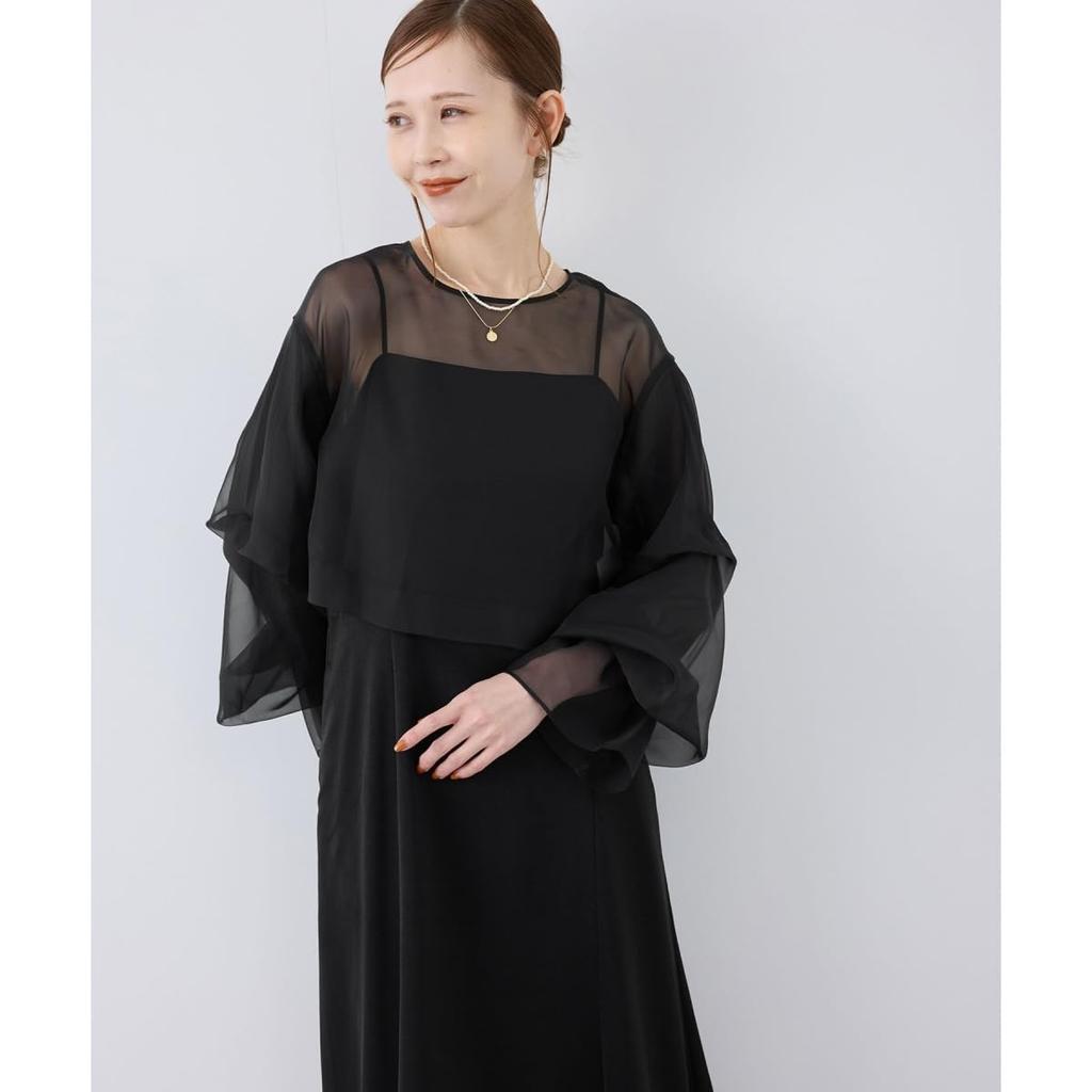 Dress For set cami DRESS for black [ROPE PICNIC] [Mon E'toile] weddings/blouse women, (01)