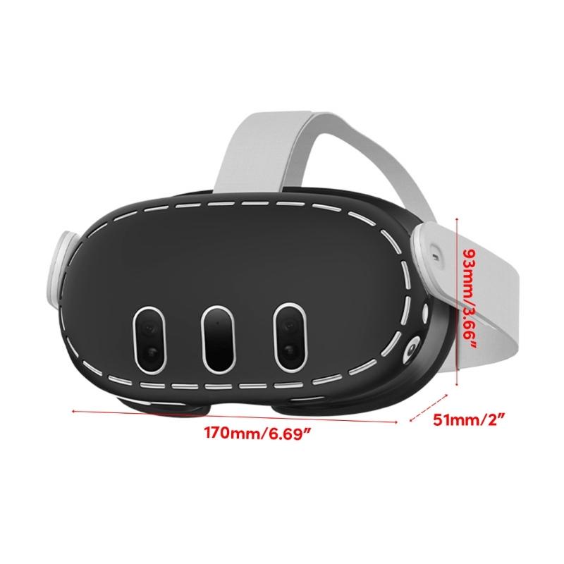 Rutschfeste Griffabdeckung für Quest3 Virtual Reality Headset-Abdeckung, schweißfeste und kratzfeste Hülle