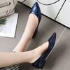 Fashion Casual Women Flats Ballet Shoes Pointed Toe Loafers Shoes Shallow Brand Sexy Snake Leather Slip On Women's Flats Large Size 45