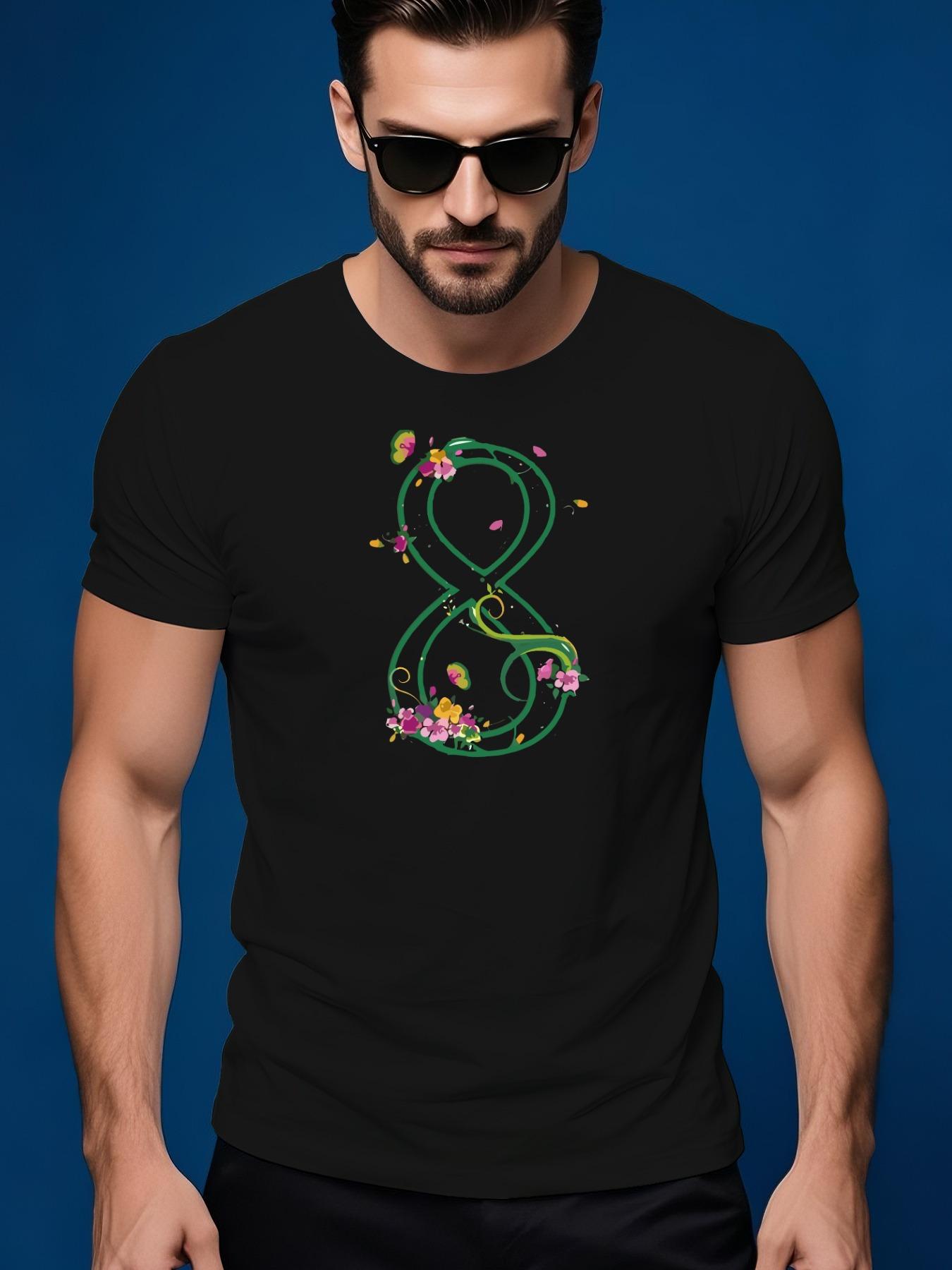 [Playful] Summer Casual Crew Neck Tshirt with Colorful Di... S