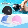 Waterproof PU Coated Adult Swim Cap with Ear Protection - Soft, Non-Constricting