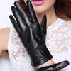Womens Sheepskin Leather Gloves Winter Warm Fleece Lined Touchscreen Compatible Motorcycle Riding