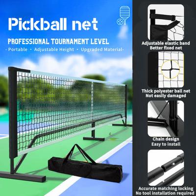 Tragbares Outdoor 22 FT Pickleball Netz Professionelles Pickle Ball Spielnetzsystem Hinterhöfe Pickle Ball Trainingszubehör Set