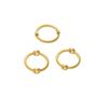 Alloy Color Bead Ring Connector 6-10mm Bead Circle Fashion Beads Frame Ring