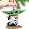 Baby Adorable Cartoon Yoda Santa Holiday Decoration Perfect For Trees Christmas