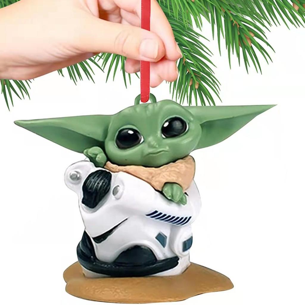 Baby Adorable Cartoon Yoda Santa Holiday Decoration Perfect For Trees Christmas