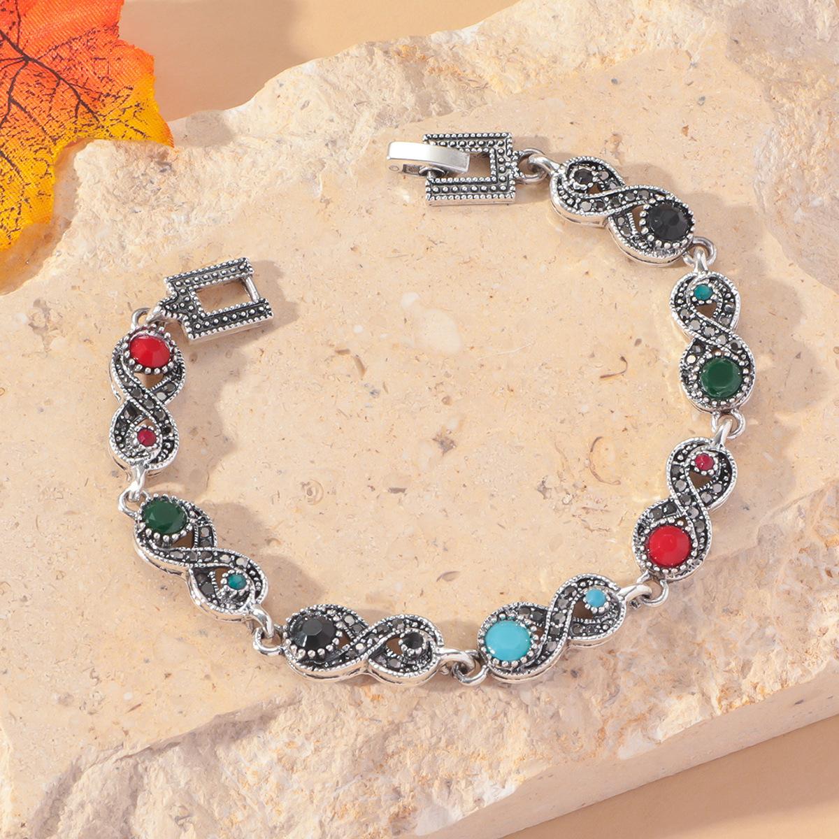 

Новый ретро винтажный браслет с розой, ниша, легкий роскошный цветочный браслет, крутой и элегантный браслет