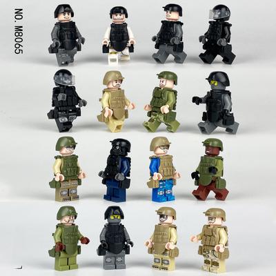 MOC Militärserie Anti-Terrorismus Spezialpolizei Soldat Charakter Baustein Spielzeug