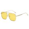 Double Bridge Sunglasses Unisex Large Frame Sun Glasses Metal Frame Eyewear Polarized Polarized Eyeglasses For Cycling Outdoor