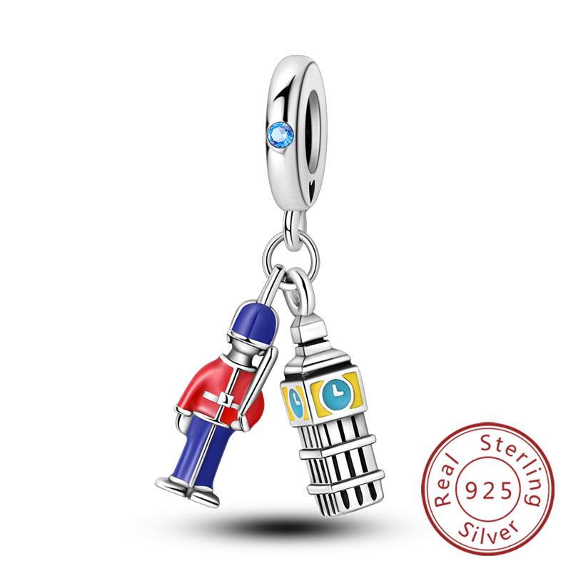 Neuer Kupfer-Charm Flugzeug Kamera Koffer Liebe Reisen Leben DIY Perlen Passend für Original-Charms Armband Schmuck