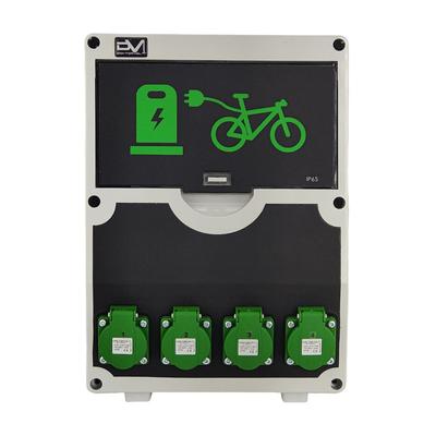 Elektrische Fiets Oplaadstation 12 Modules 4X230V 4Xrcbo
