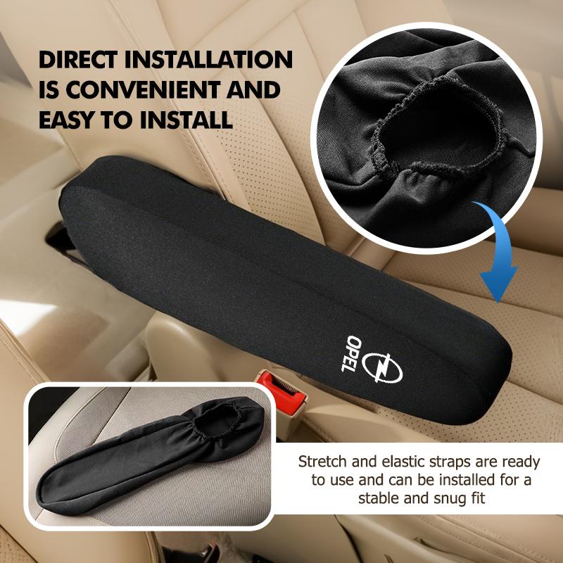Car Seat Side Armrest Cushion Dust-proof Pad Protective Cover For Opel Vectra Zafira Meriva Mokka Grandland Vivaro Antara