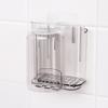 2pcs PET Toothbrush Rack Storage Rack Wall Mounted Mouthwash Cup Rack  Home Organization