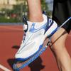 Plus Size 46 Breathable Rotating Buckle Badminton & Tennis Sneakers (No Laces)