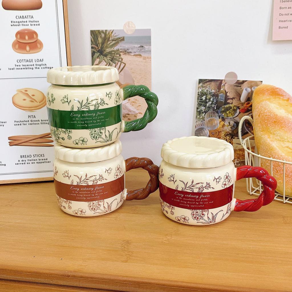 Medium Style Mug Ceramic High Value Water Cup for Girls Home Couple Cup Office Coffee Cup Souvenir