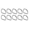 10 PCS 316 Stainless Steel D Ring Seamless Welded Hardware D Buckle Ring Surfboard Kayak Accessories 6mm 30x27x6mm